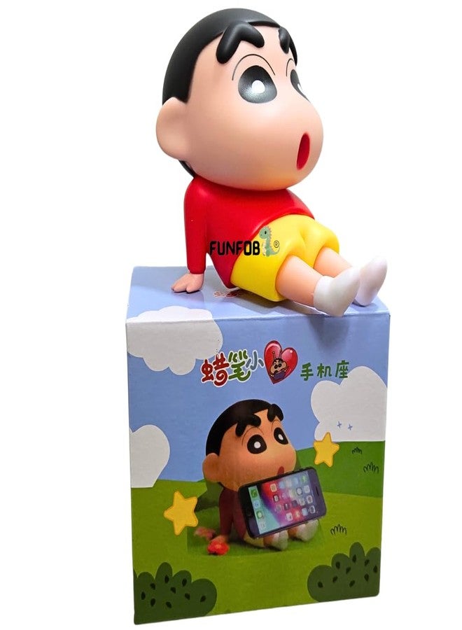 FUNFOB Shinchan Action Figure | Shin chan Figurine Cartoon Figures Toys for Boys & Girls PVC Multicolour (Shinchan Mobile H with Box (Red)) - Image 1